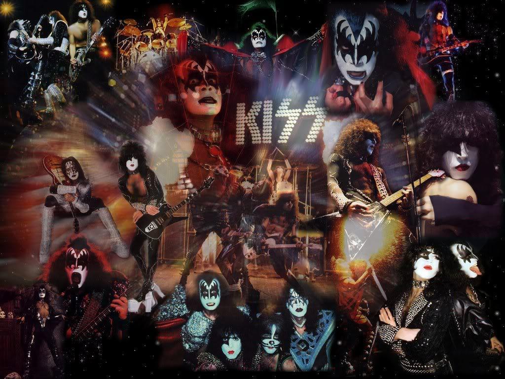 Kiss Montage Rock And Roll Band Music HD wallpaper #