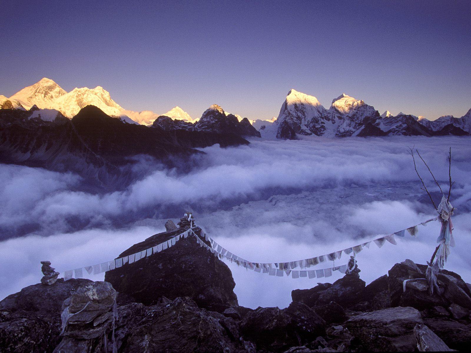 Everest Nepal mountain free desktop background wallpaper image