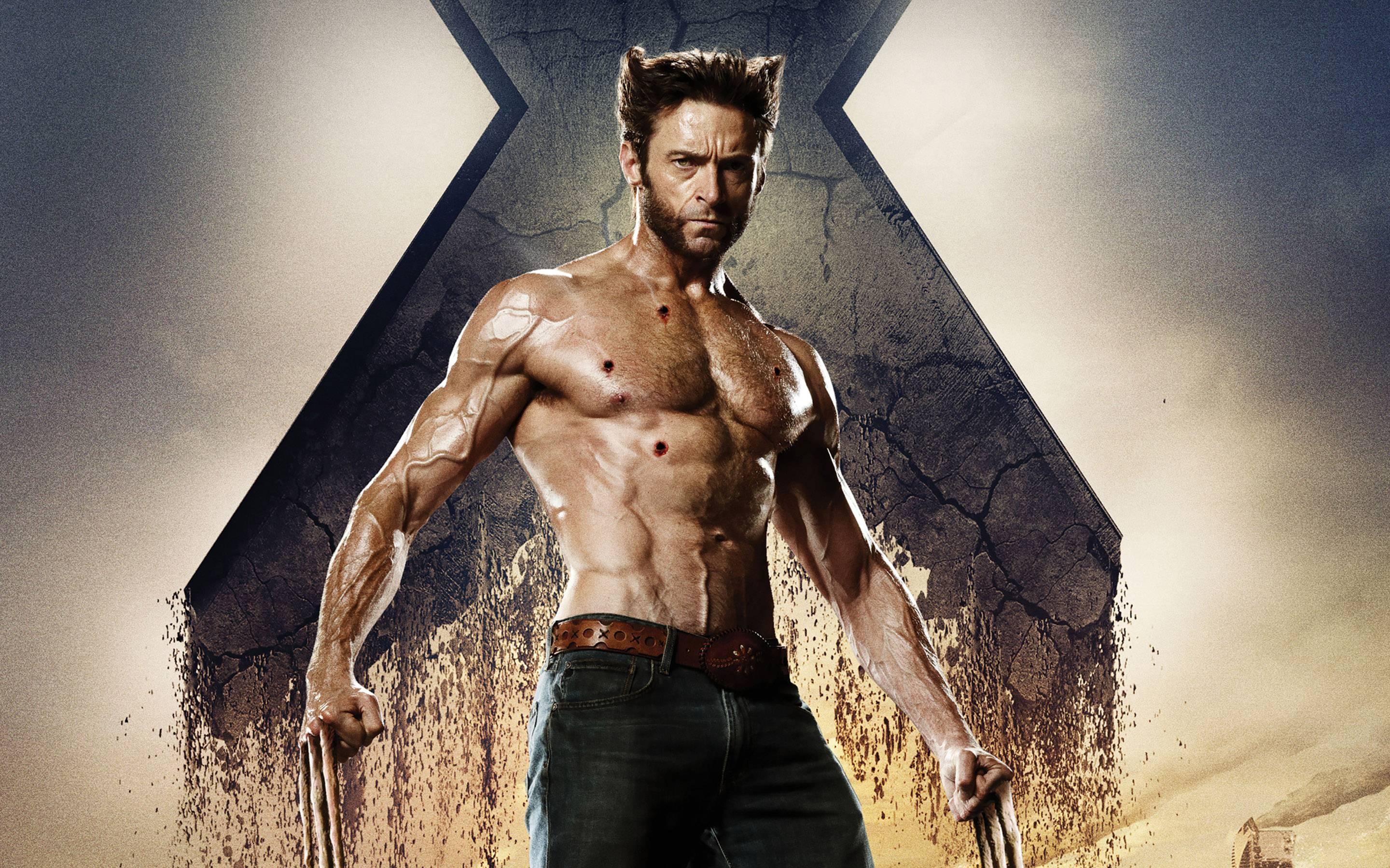 Wolverine Shirtless In X Men Days Of Future Past Wallpaper Wide Or