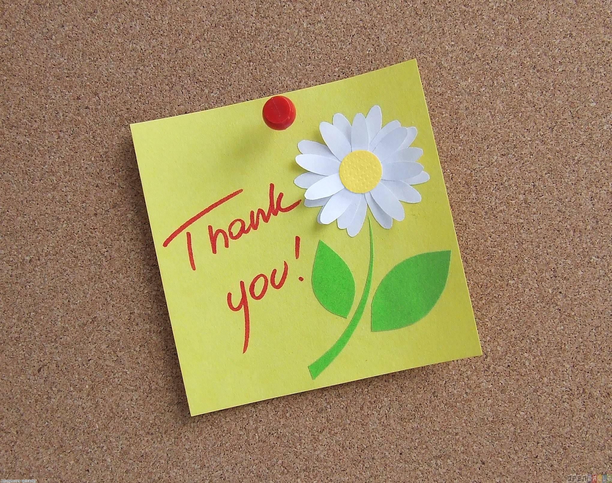Thank You Notes Free HD Wallpaper