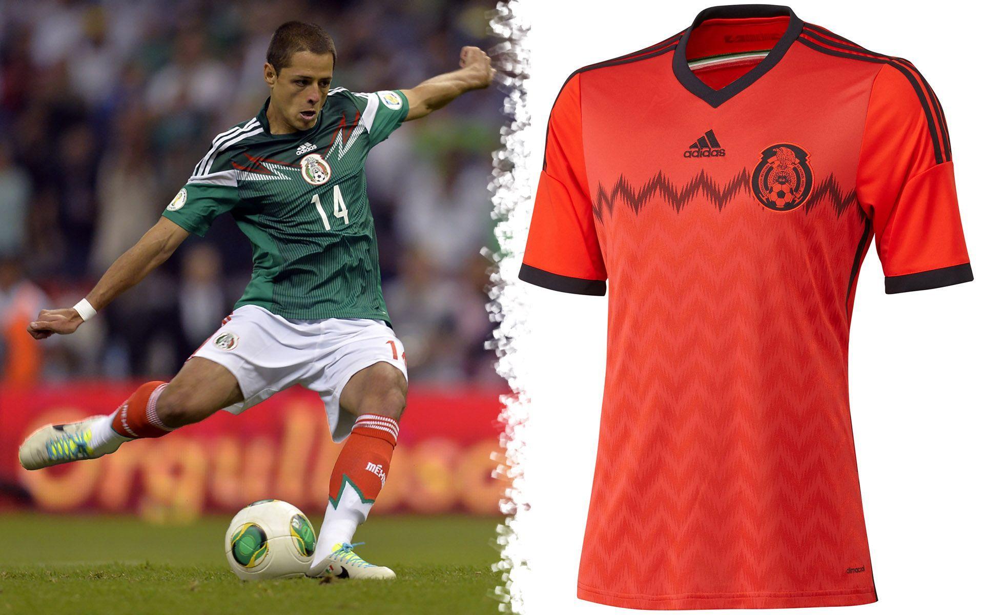 Chicharito Hernandez Mexico 2014 World Cup Home & Away Kit