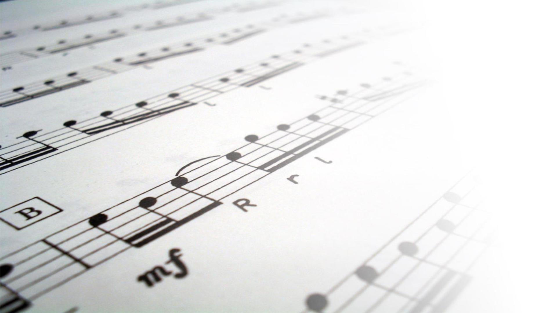 Sheet music paper notes free desktop background wallpaper image