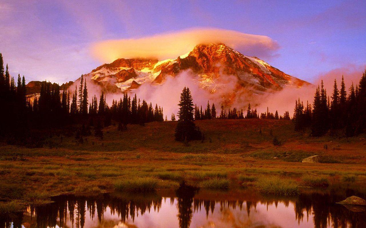 Mount Rainier National Park Wallpaper US Travel photo