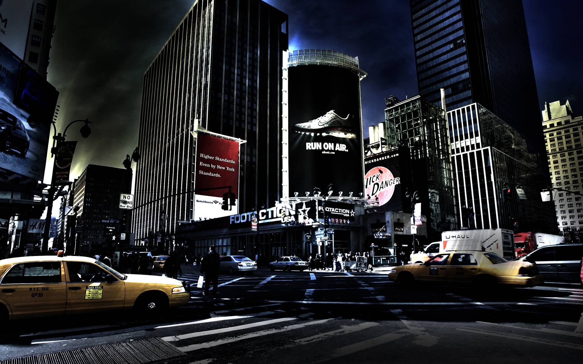 image For > New York At Night Wallpaper