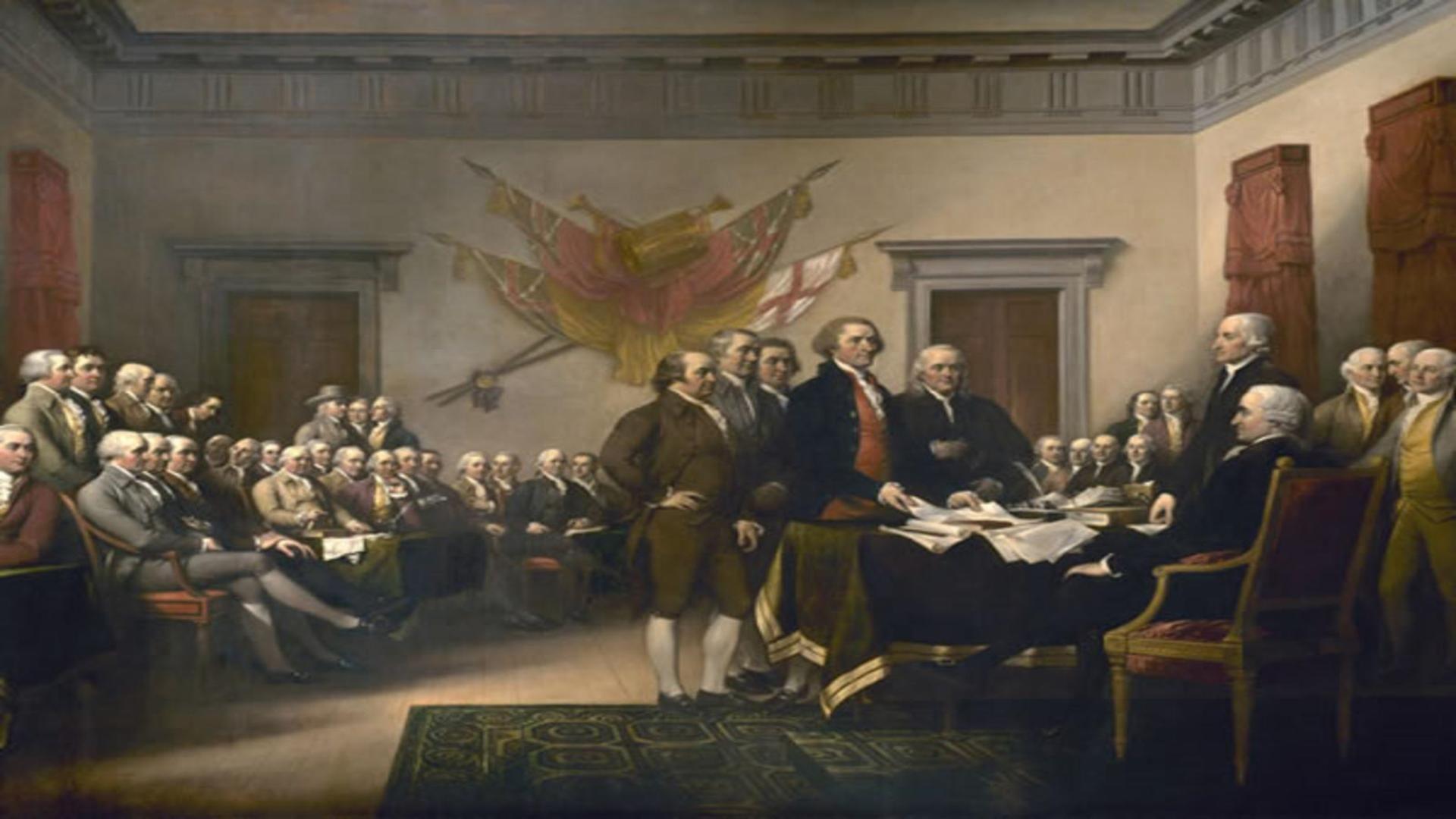 Declaration independence fine art painting reproduction free