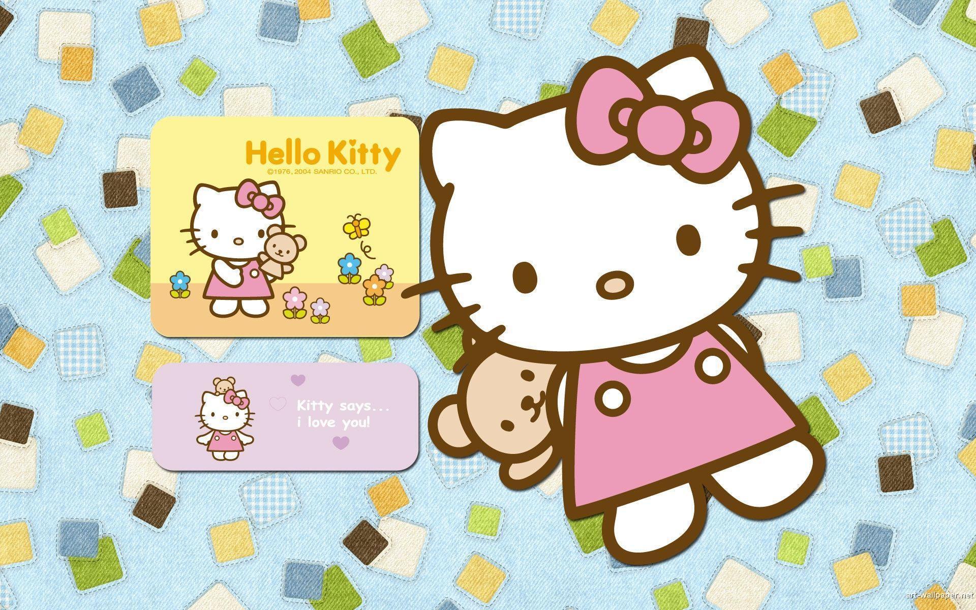 Wallpaper Baby Hello Kitty