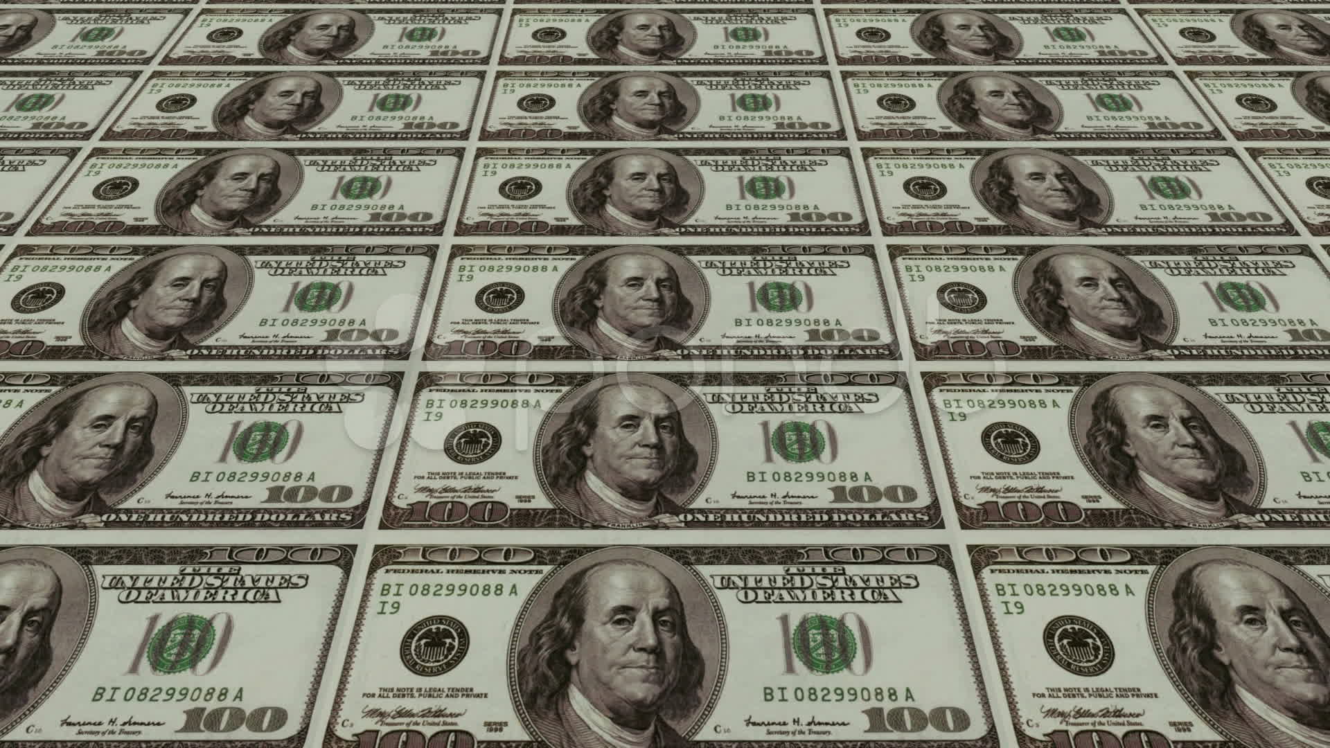 Dollar Bills, printing Money Animation. videos 10618228. HD