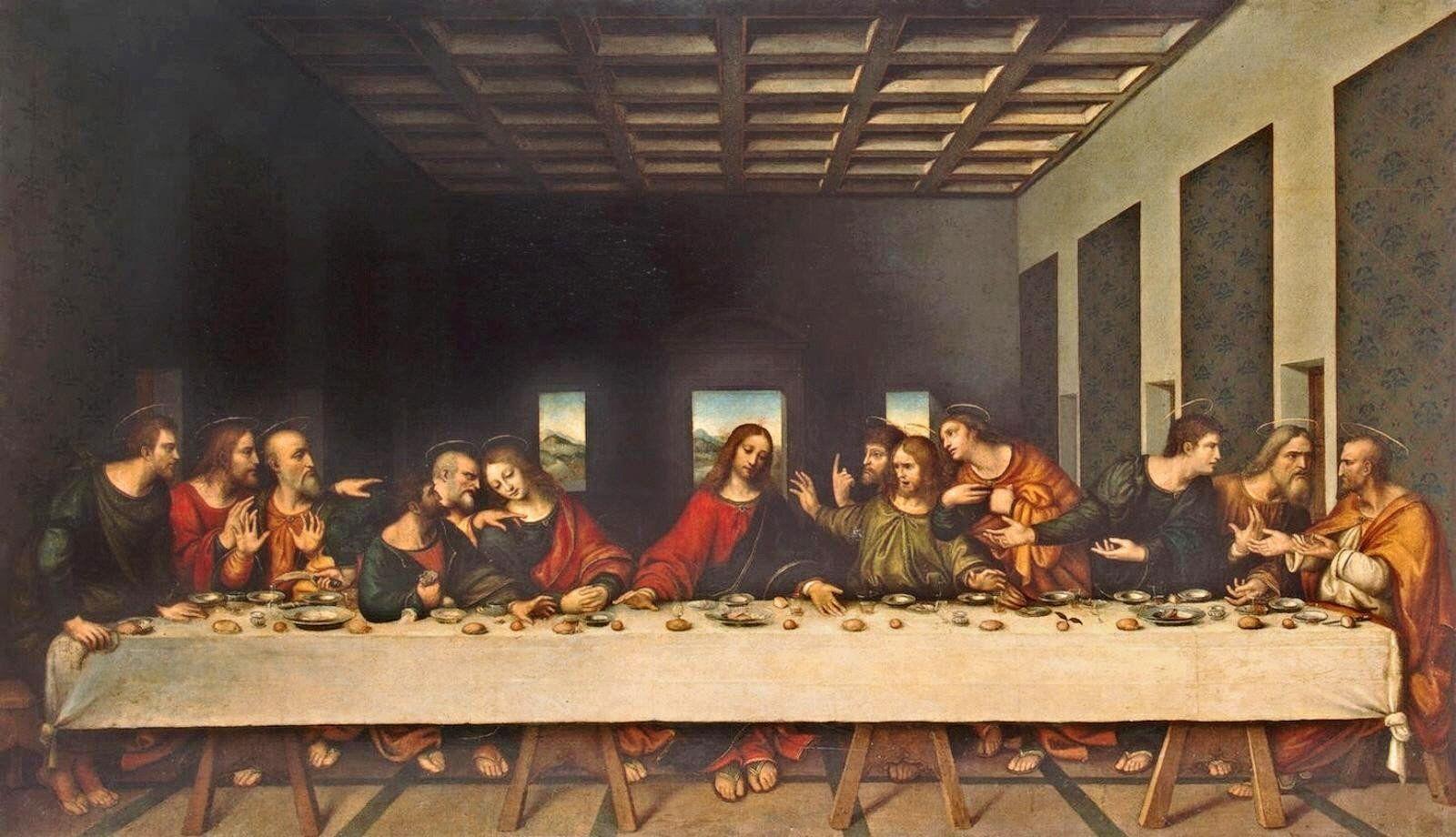 The Last Supper Leonardo Da Vinci Original Painting. Art Design