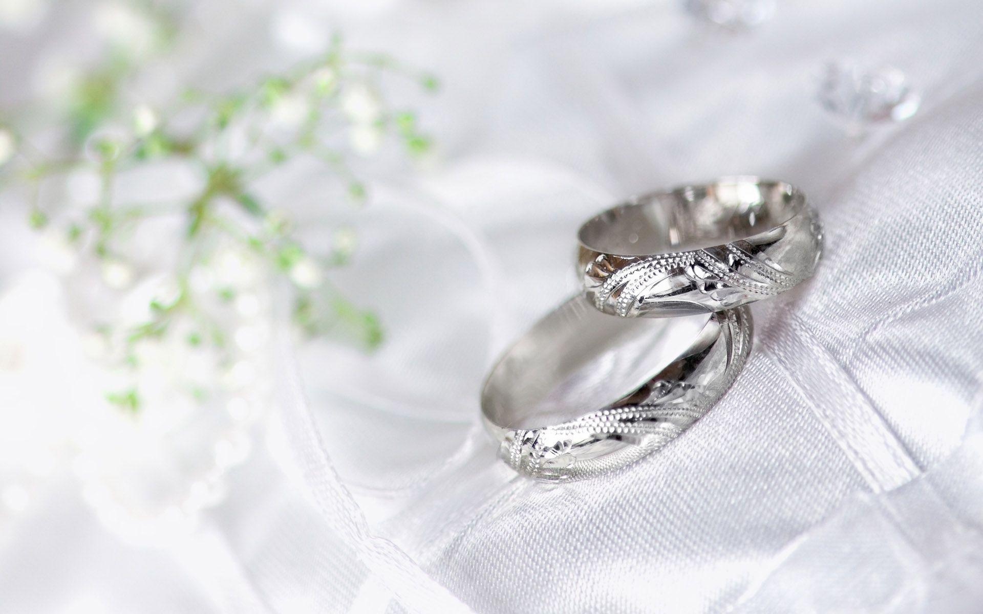 Wedding Rings White Gold Wallpaper Wide or HD