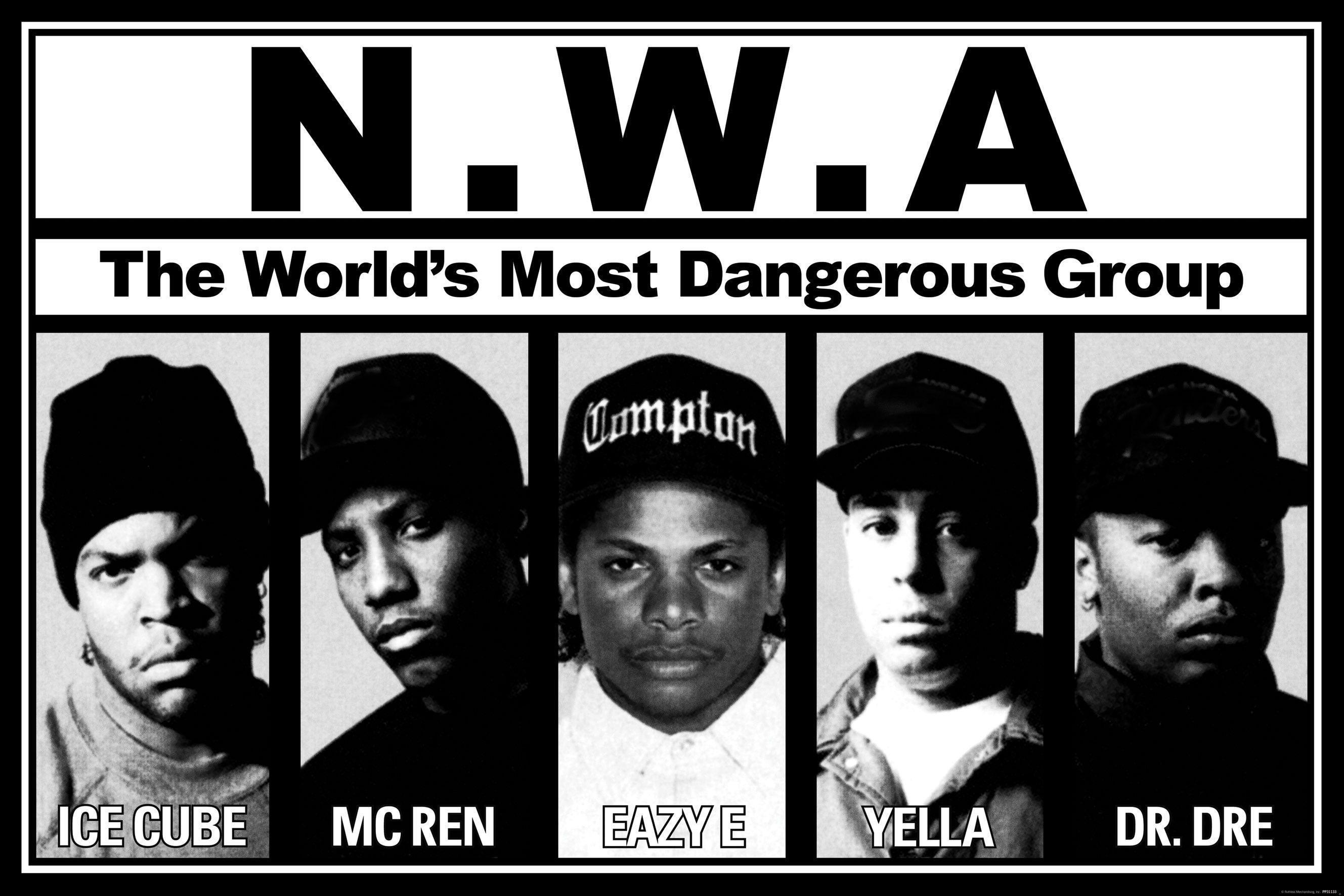N_W_A_ BW Ice Cube Mc Ren Eazy E Yella Dr Dre Hip Hop Rap