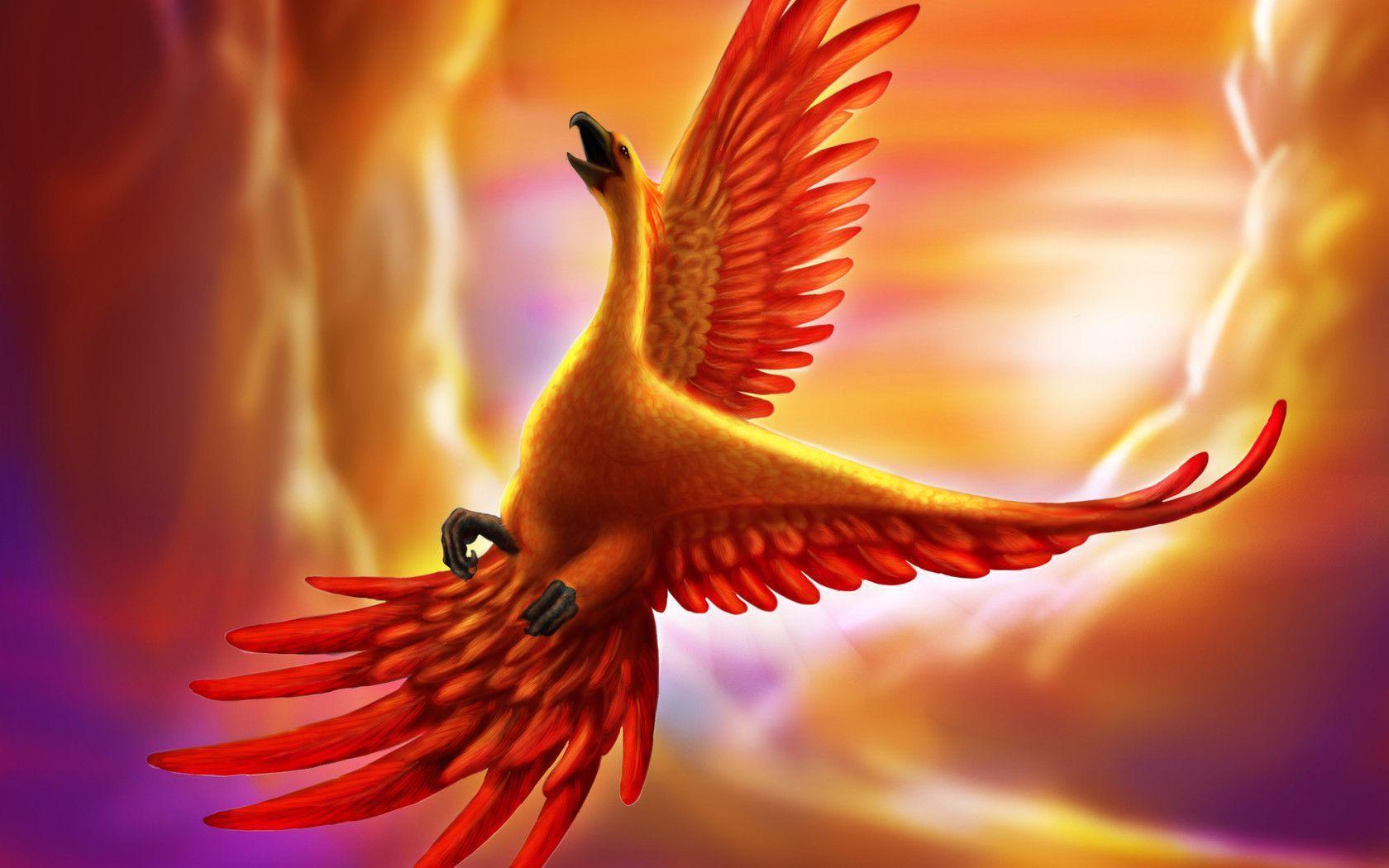 Download wallpaper Art, being, phoenix, bird free desktop