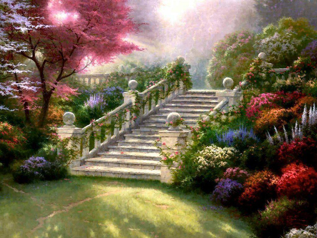 Stairway to paradise free desktop background wallpaper image