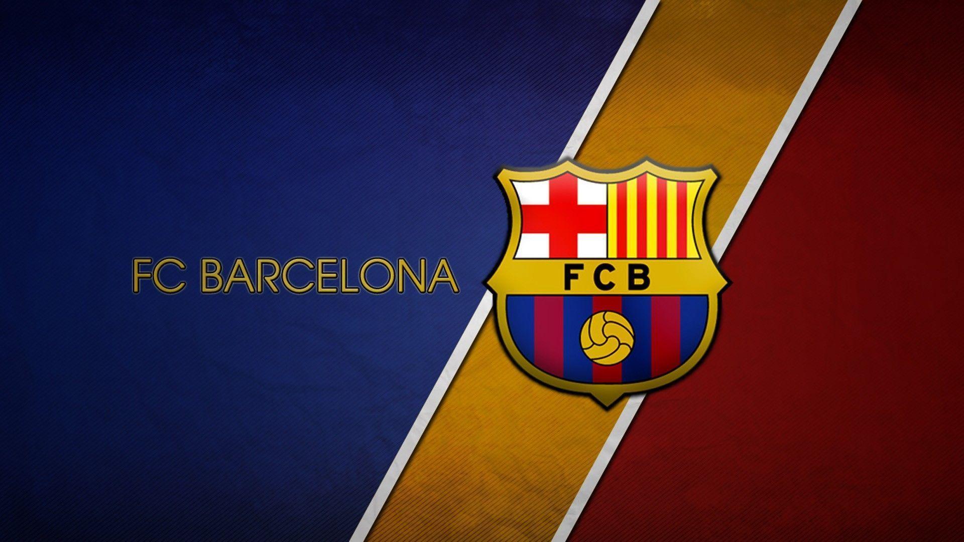 Fc Barcelona Football Logo Full HD Wallpaper Wallpaper
