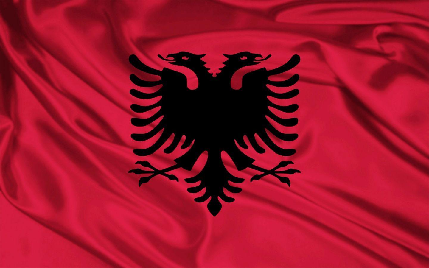 Albania Flag desktop PC and Mac wallpaper