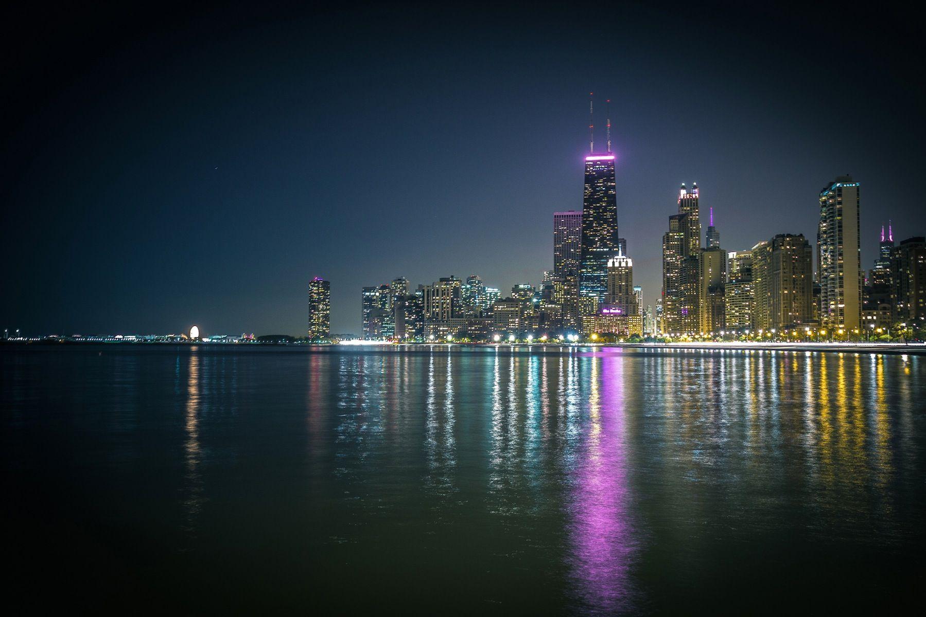 Night City Of Chicago HD Wallpaper