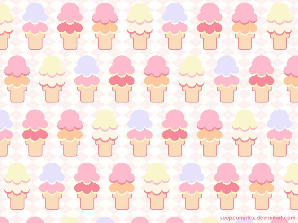 Wallpaper For > Ice Cream Cone Background Tumblr