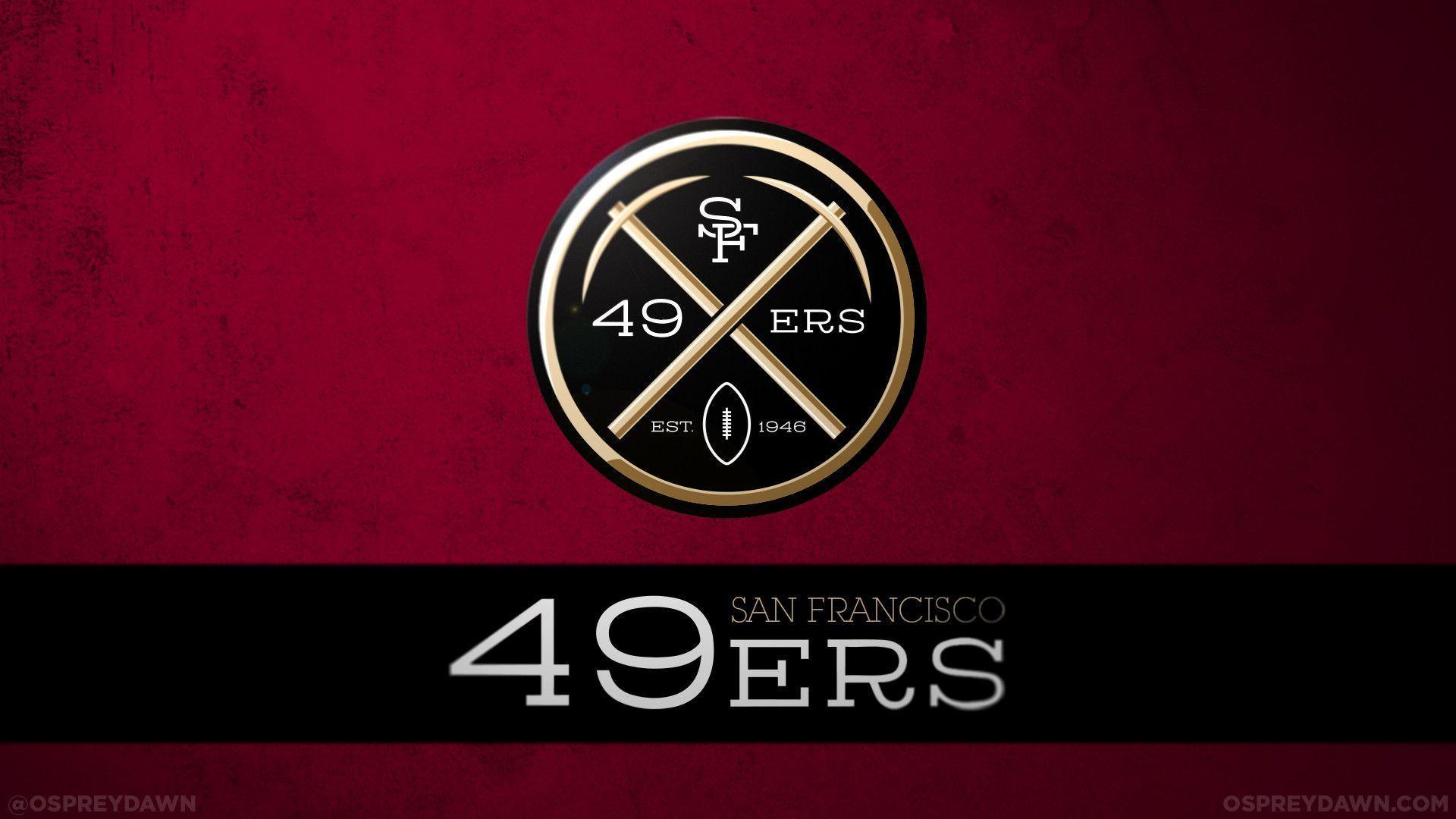 San Francisco 49ers Logo Background Wallpaper Download