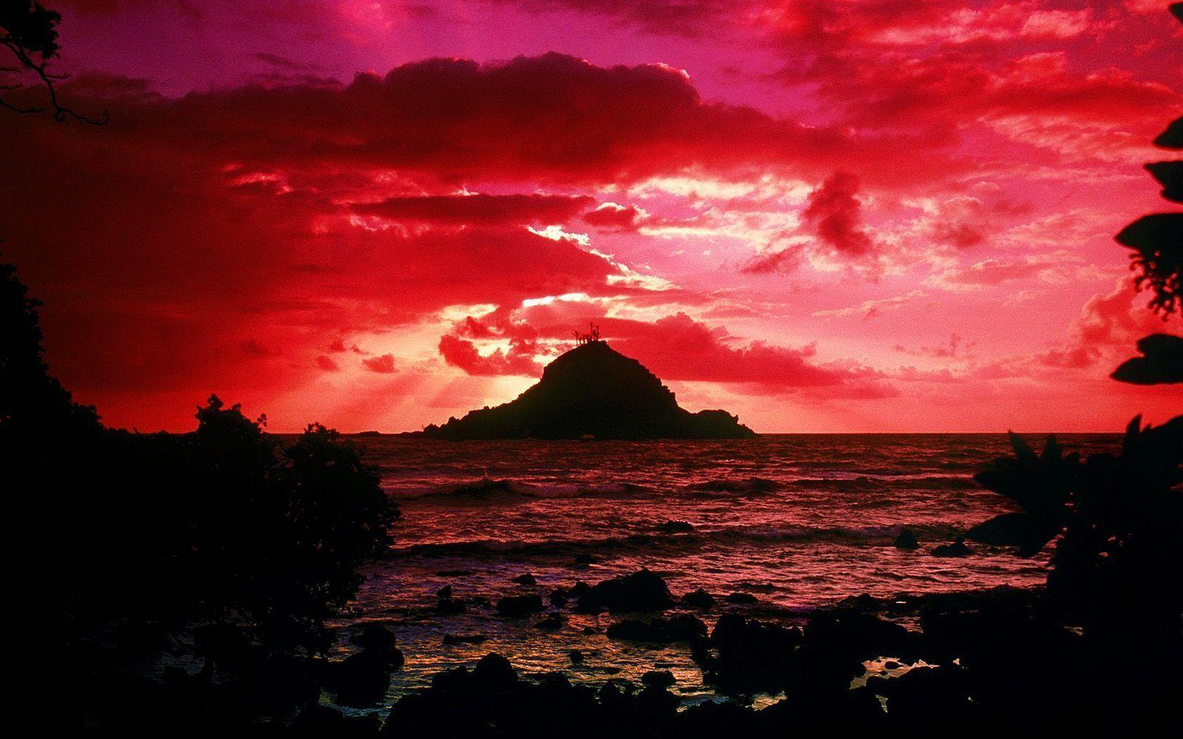 Wallpaper For > Hawaiian Sunset Wallpaper