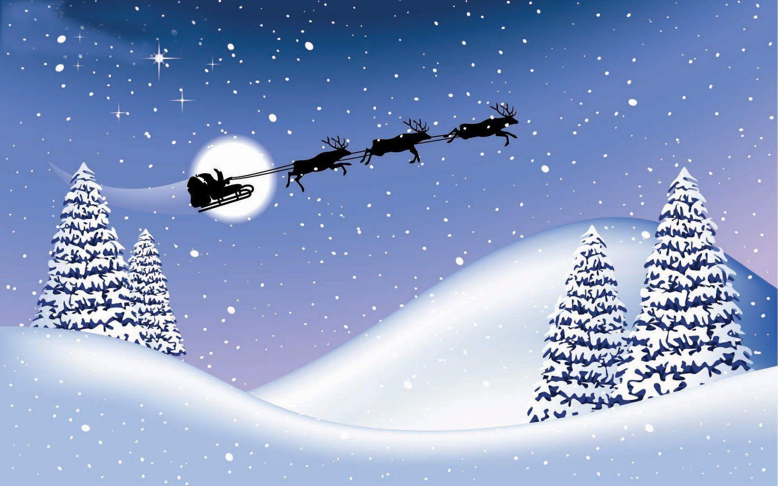 Santa&;s Reindeer Christmas HD Wallpaper. All Kinds of Sports