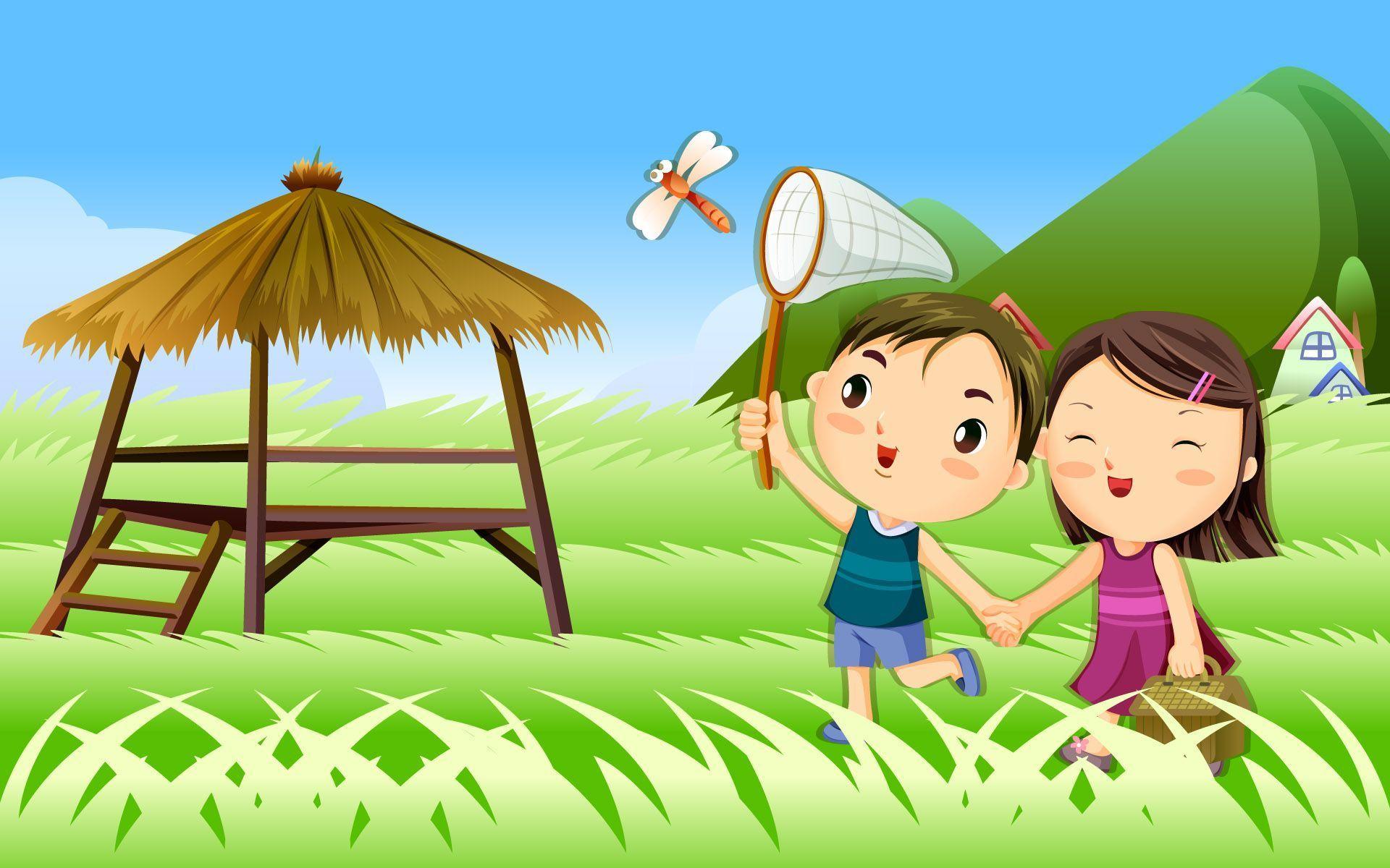 Cute Couple Cartoon Wallpaper. Foolhardi