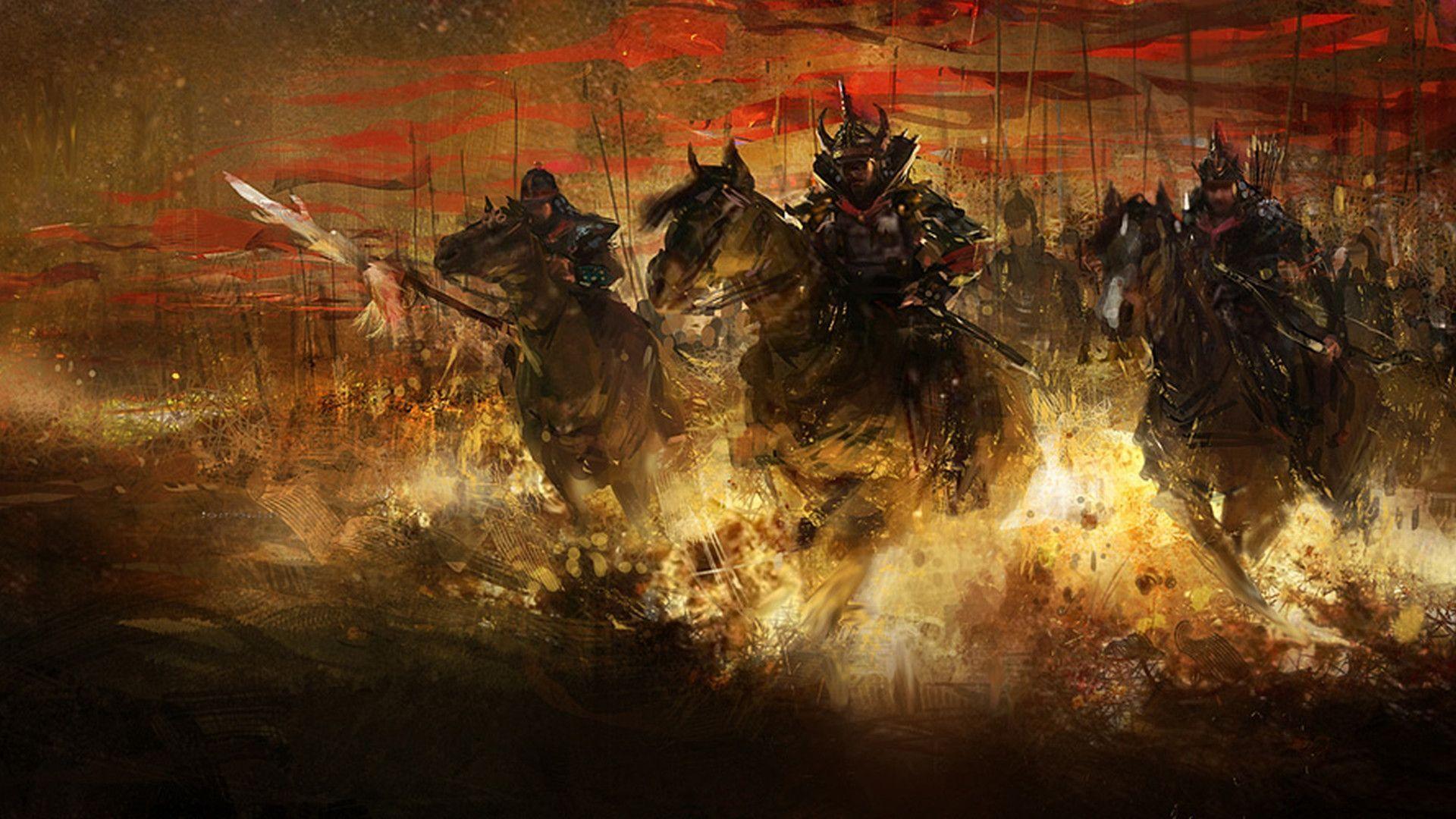 Wallpaper For > Samurai Battle Wallpaper