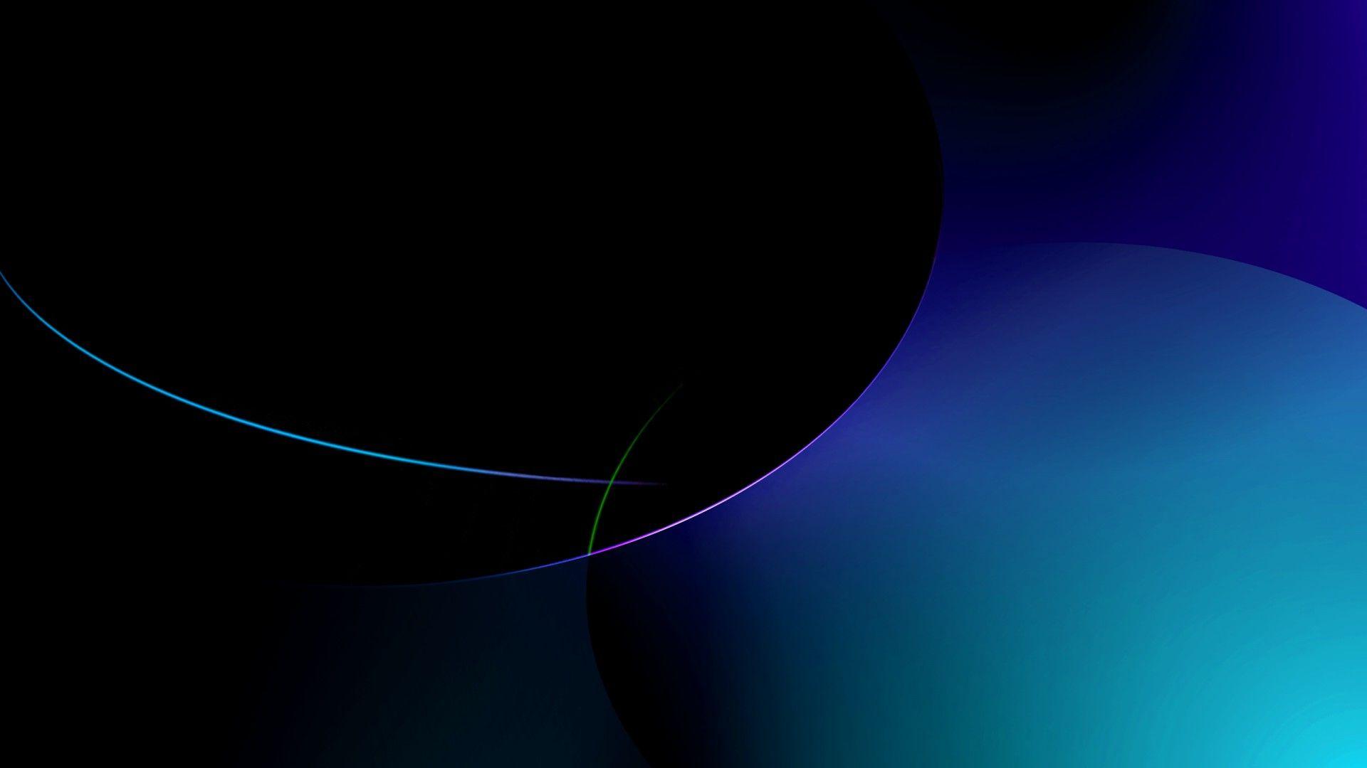 image For > Blue And Black Abstract Wallpaper