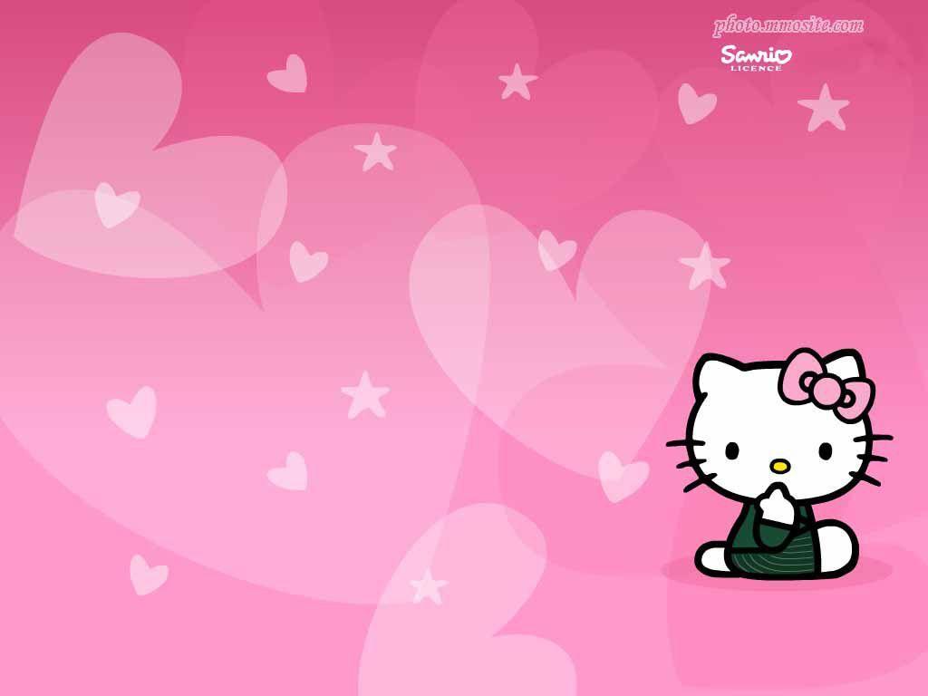 Hello Kitty Face Background 1033 HD Wallpaper in Cartoons