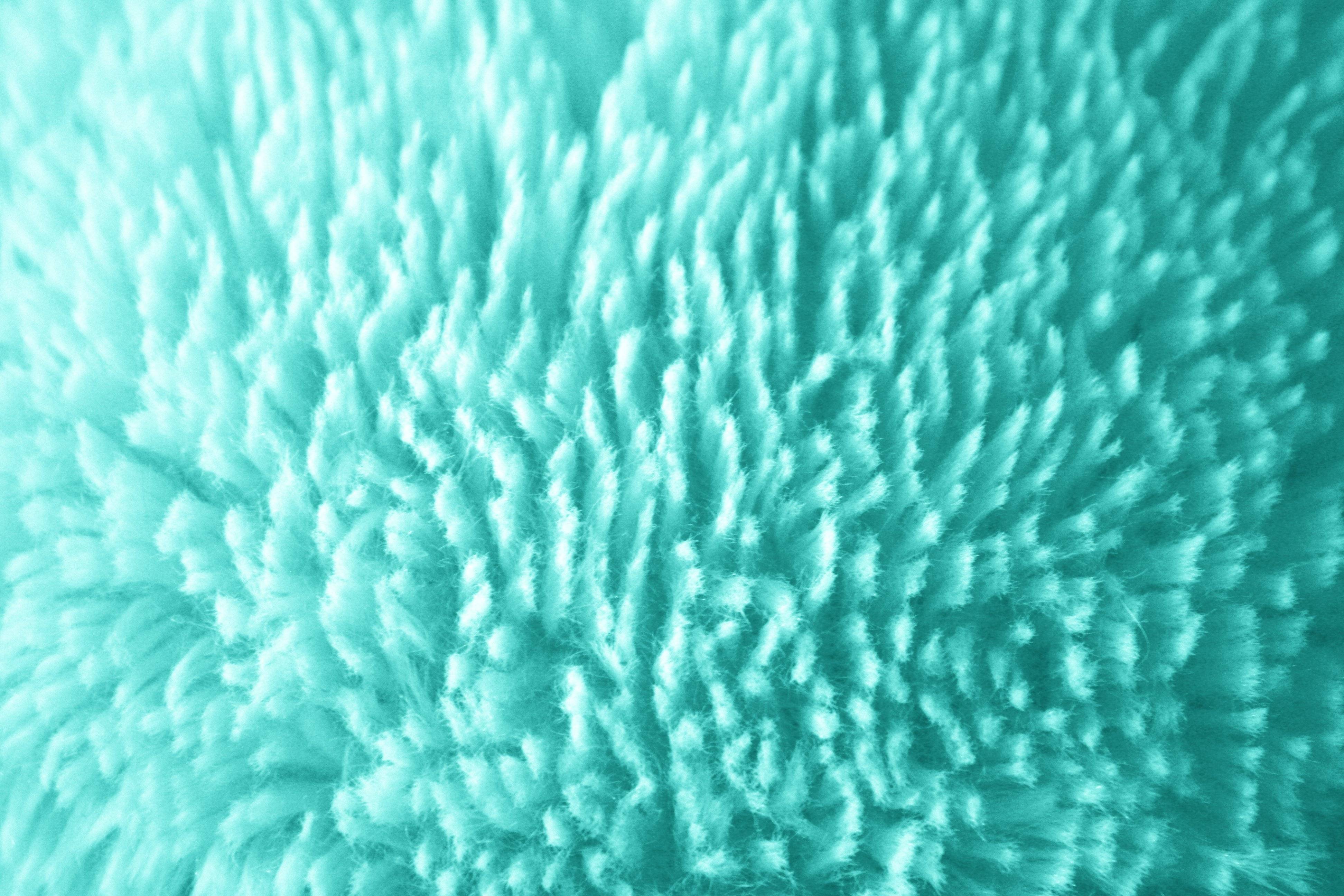Plush Teal Fabric Texture Picture. Free Photograph. Photo