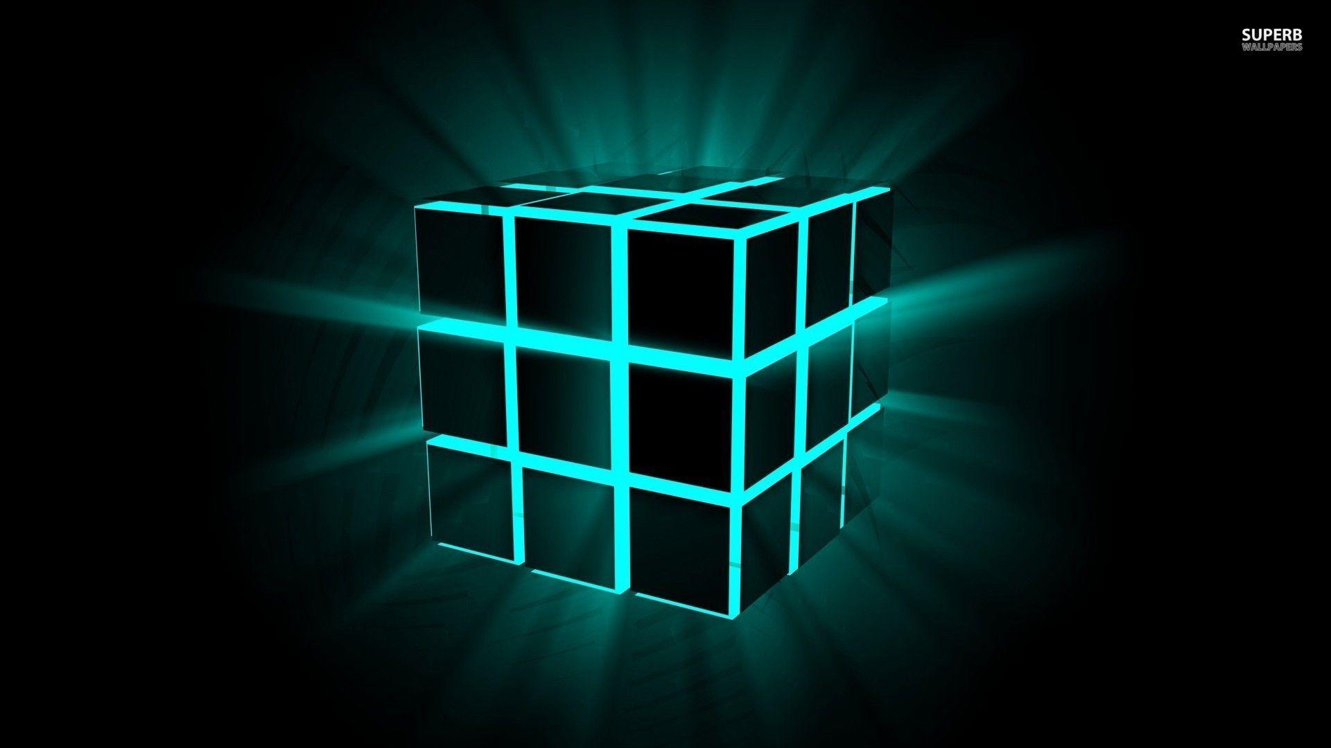Neon Cubes HD Wallpaper Wallpaper Inn