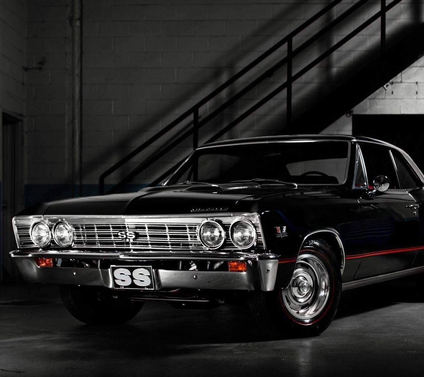 Black Muscle Car Wallpaper HD Widescreen Desktop. High Quality PC