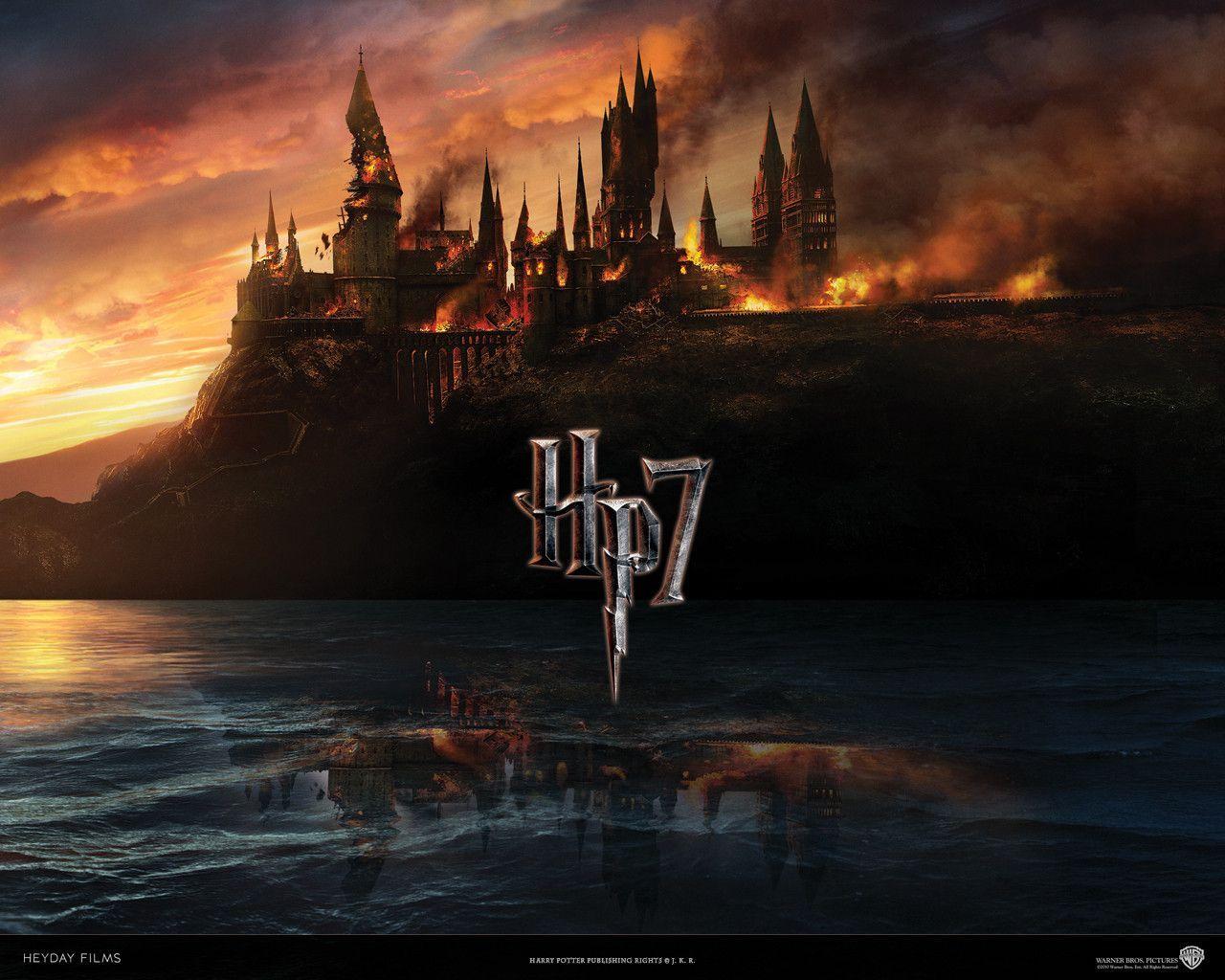 Hogwarts Potter and the Deathly Hallows Movies Wallpaper