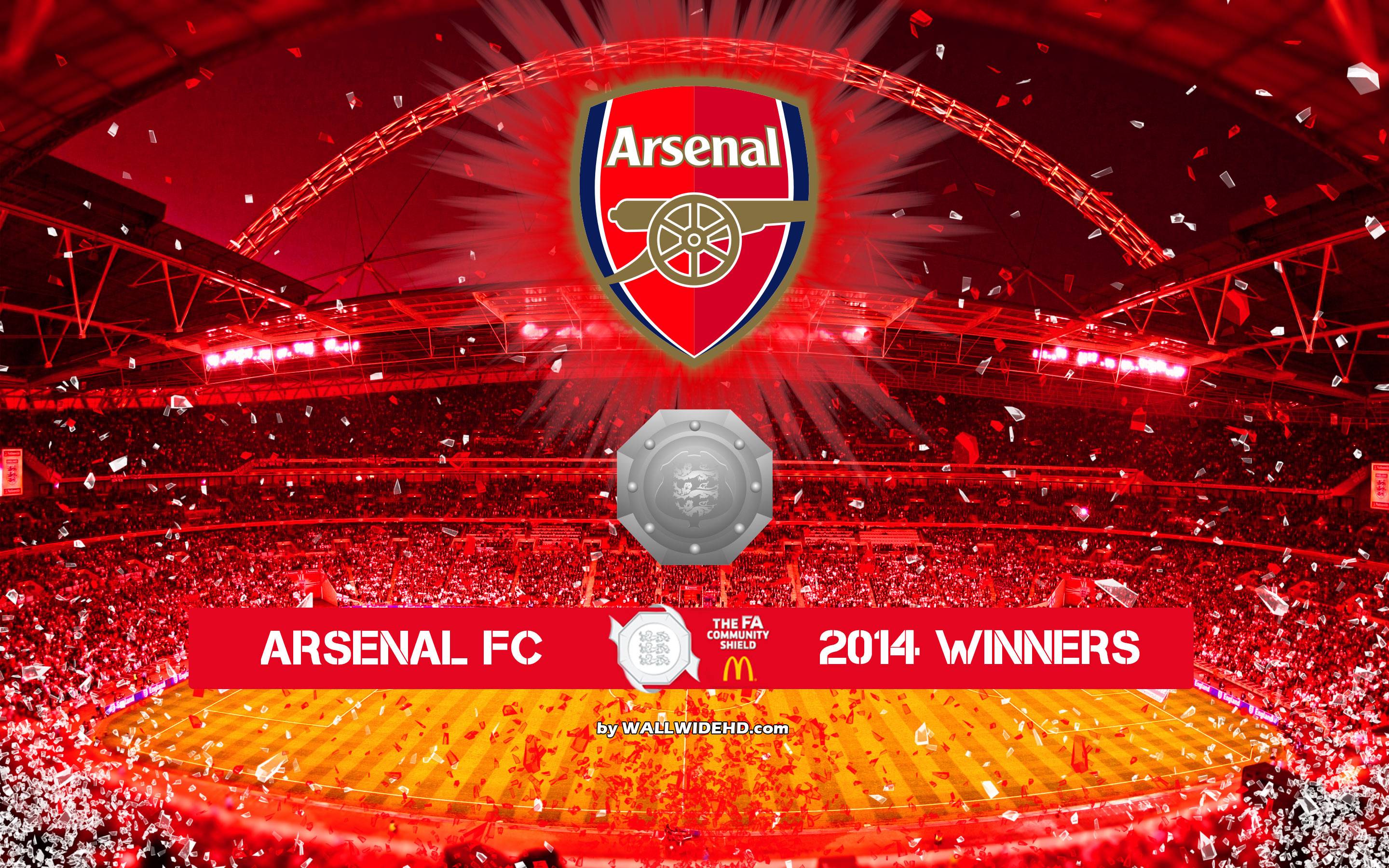 Arsenal FC 2014 FA Community Shield Winners Wallpaper Wide or HD