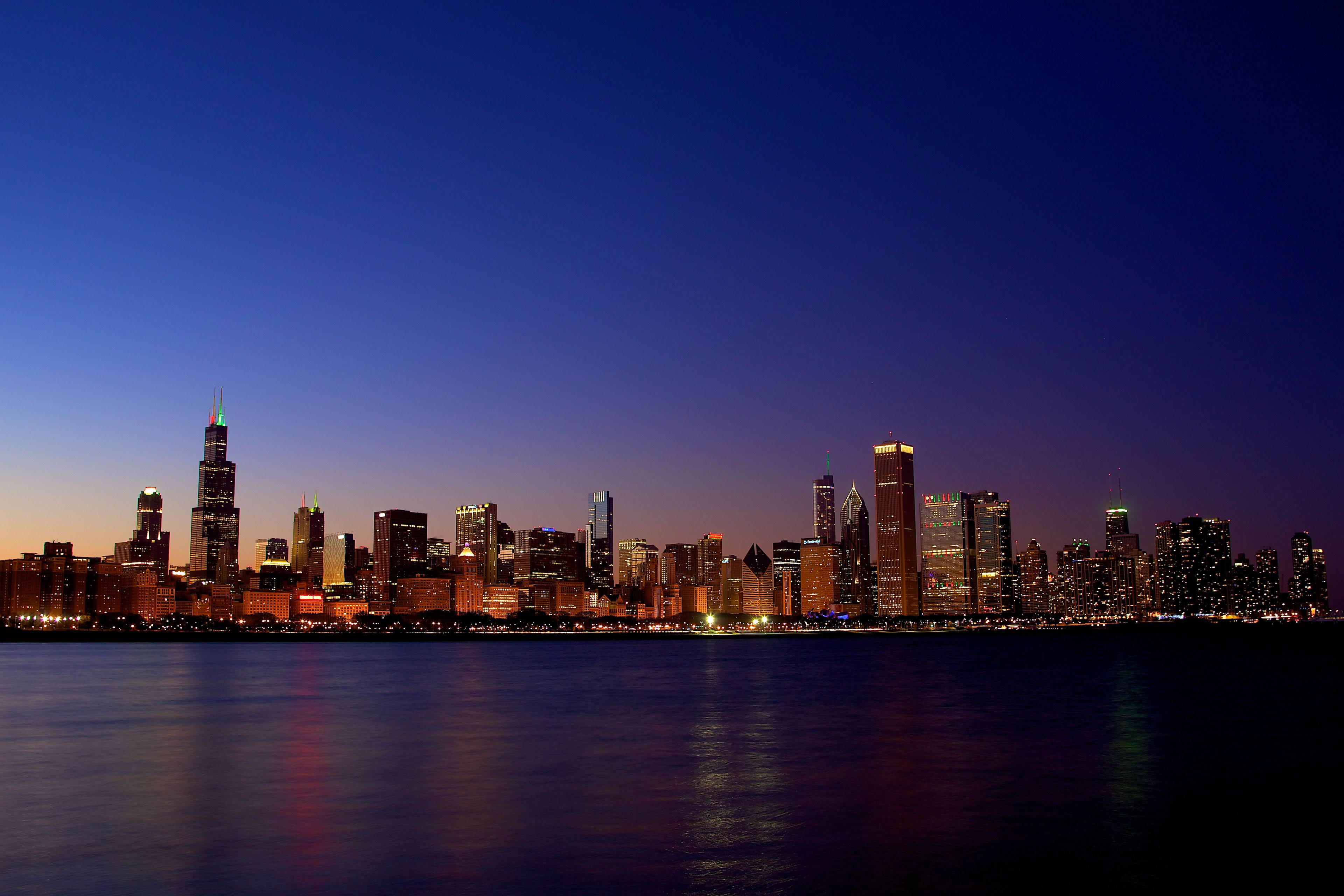 Light Illinois United States Chicago Skyline (2290). Architecture