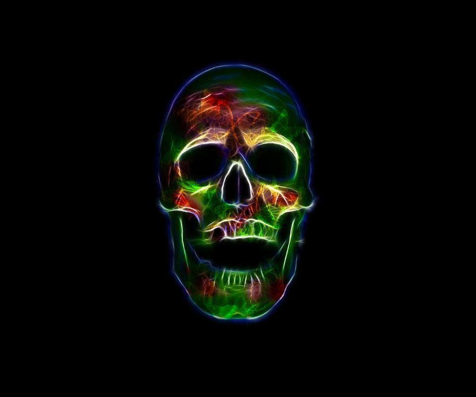 Neon Skull other wallpaper for Samsung Galaxy S4 mini i9190