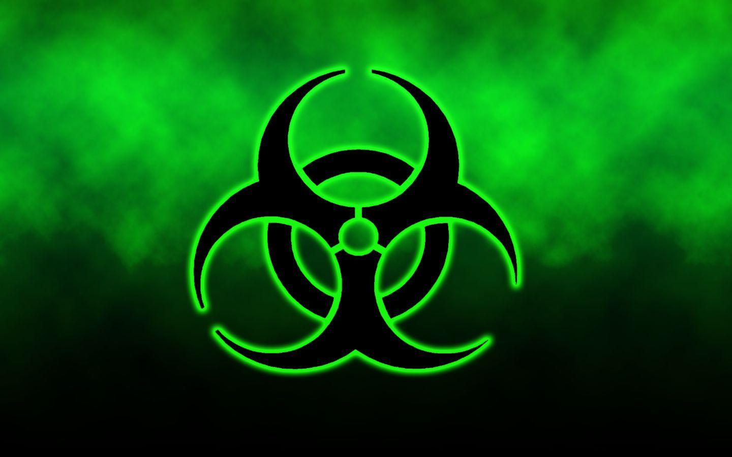 Green Biohazard Background