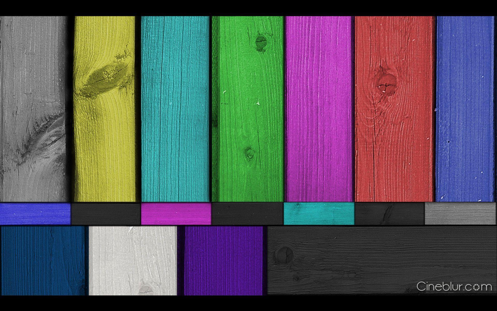 Free Color Bars Wood Plank Wallpaper. CineblurFree Color Bars