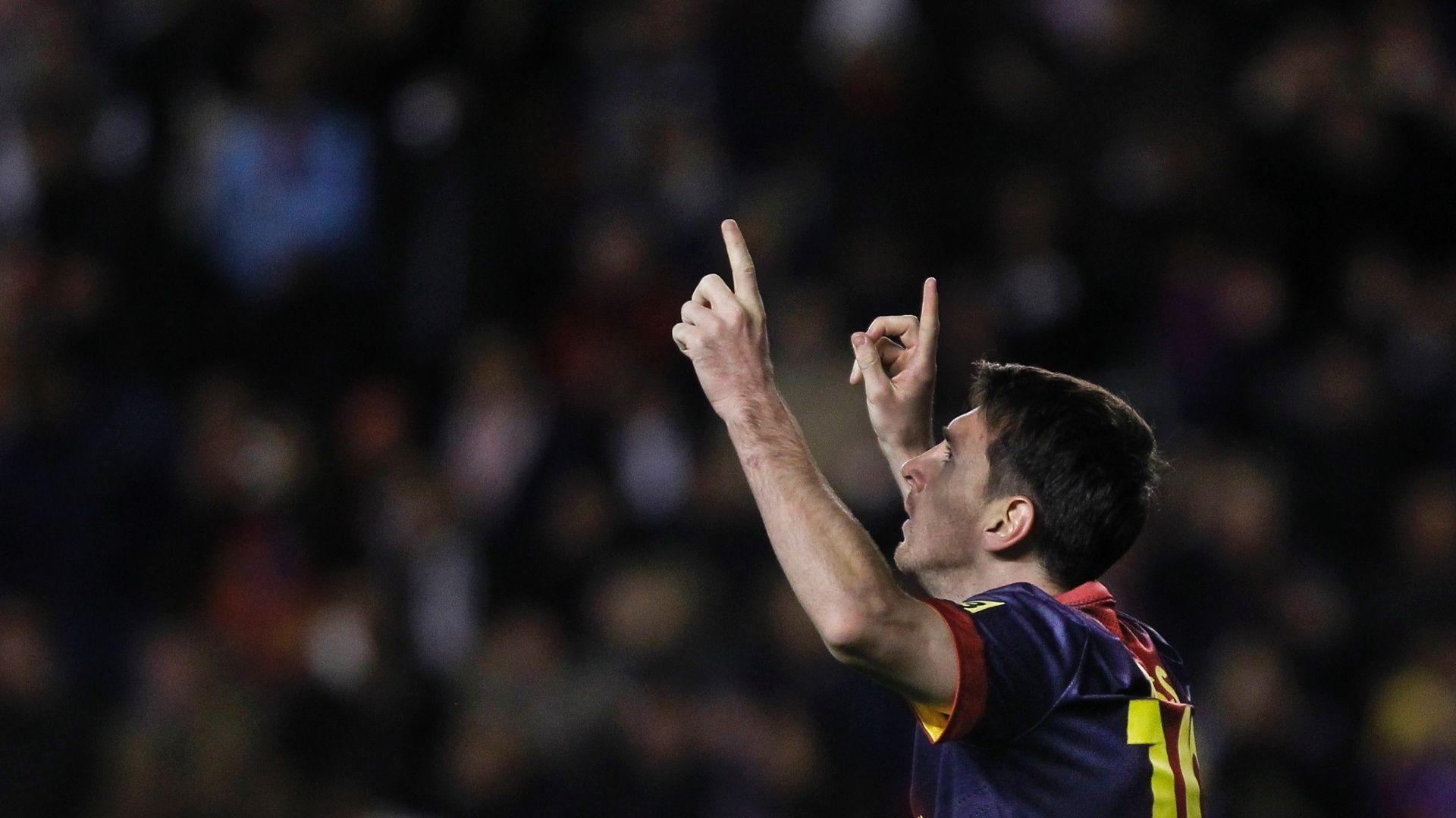 Lionel Messi Barcelona 2014 Goal Celebrating HD Wallpaper