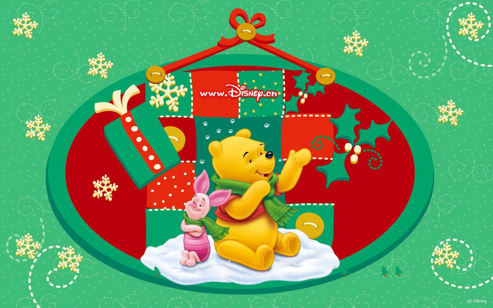 Wallpaper For > Winnie The Pooh Christmas Wallpaper