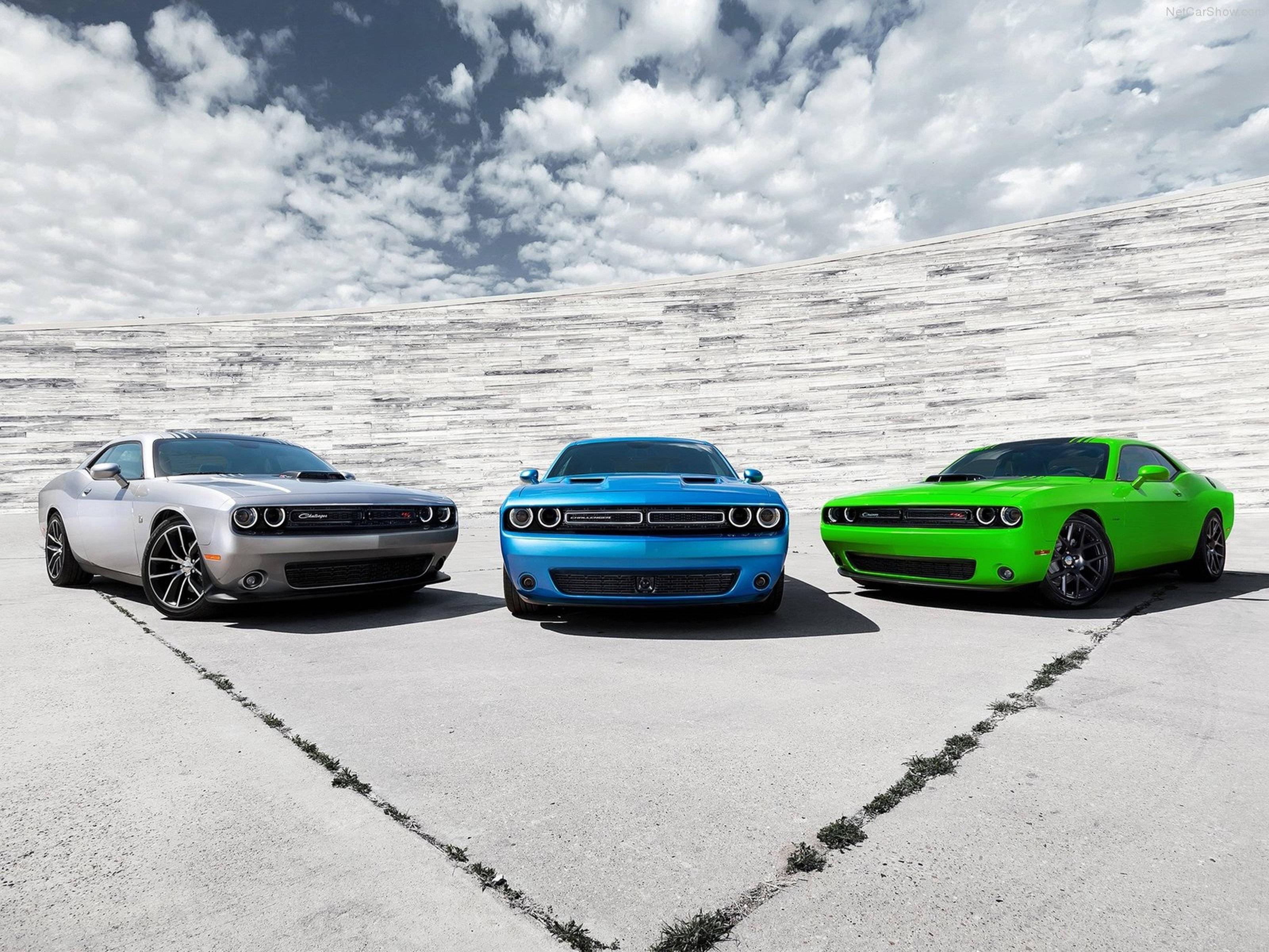 Dodge- Challenger 2015 muscle car wallpaper front three 4000x3000