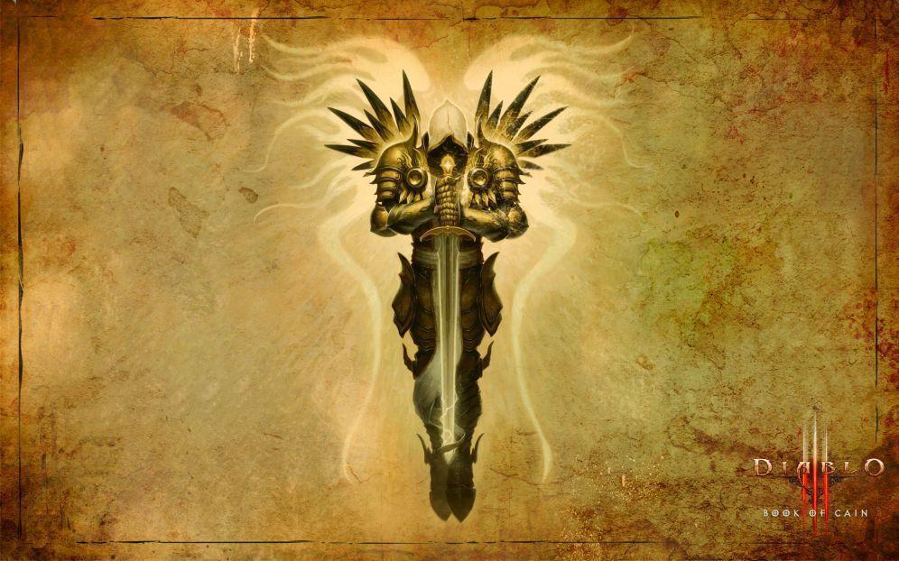 Diablo III Wallpaper of Cain: Archangel Tyrael. Diablo