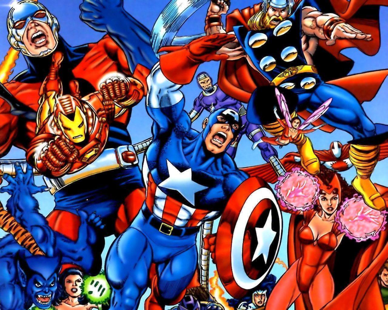 Wallpaper For > The Avengers Comic Wallpaper
