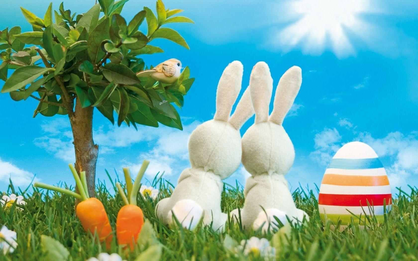 Download Easter Bunnies Wallpaper Easter Holidays Wallpaper