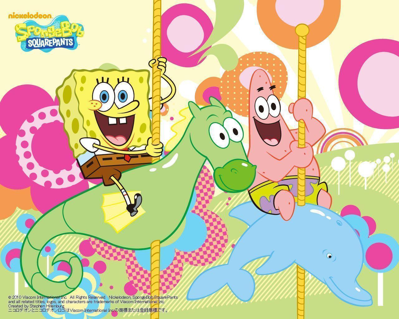 Spongebob Squarepants Sea Horsie Wallpaper HD For Windows