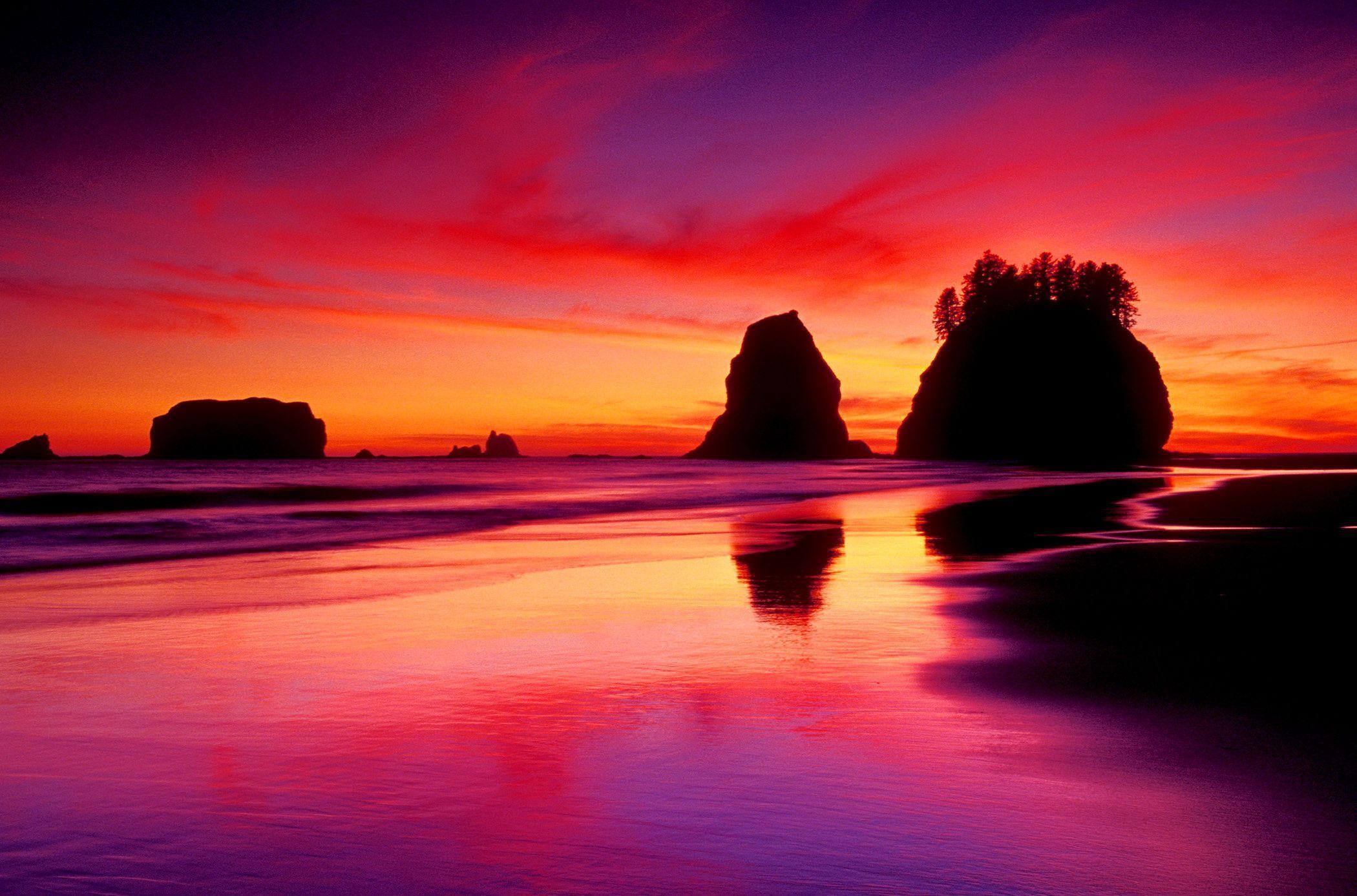 Colorful Beach Sunsets Desktop Wallpaper
