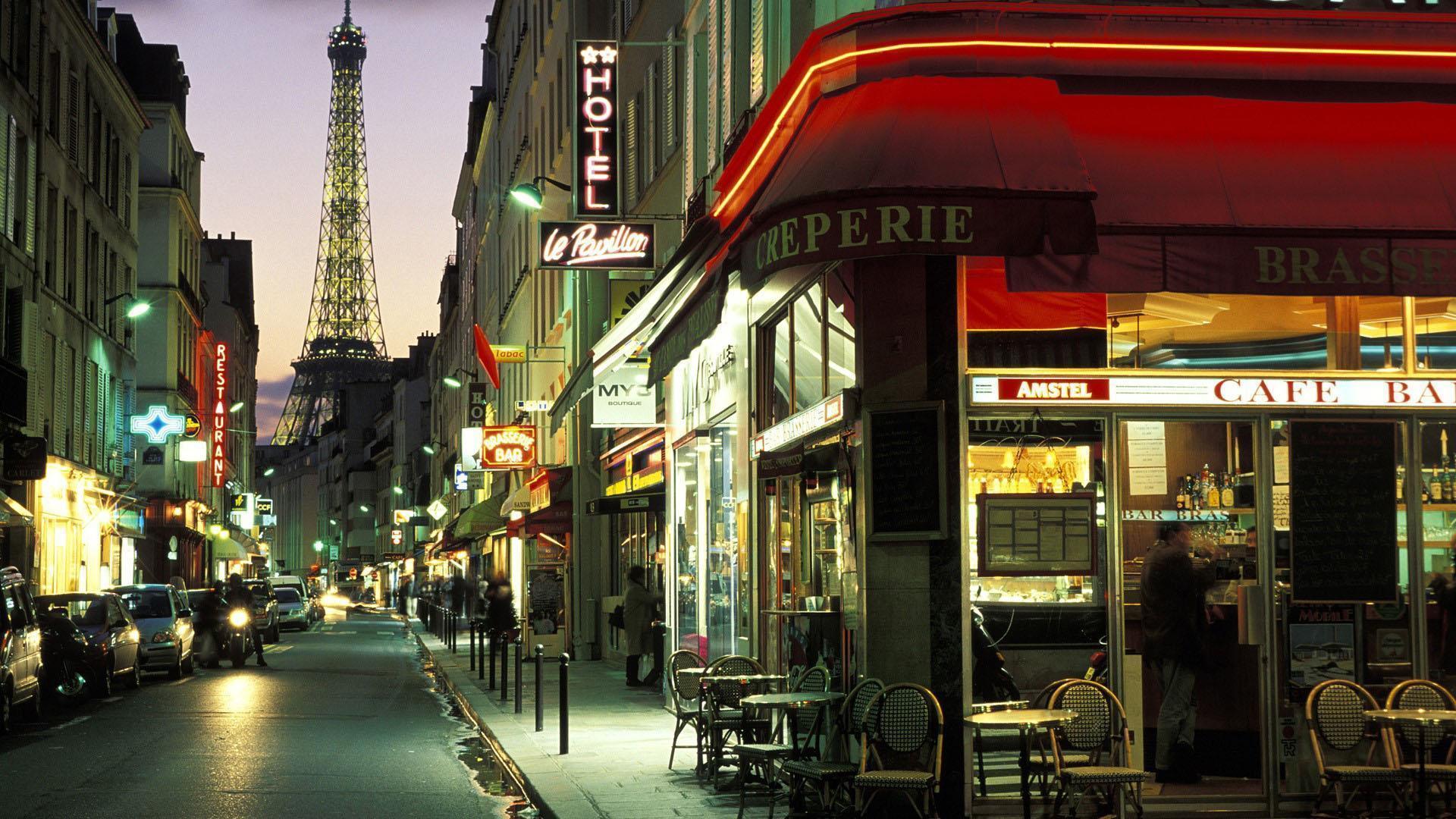 HD Paris Cafe Wallpaper