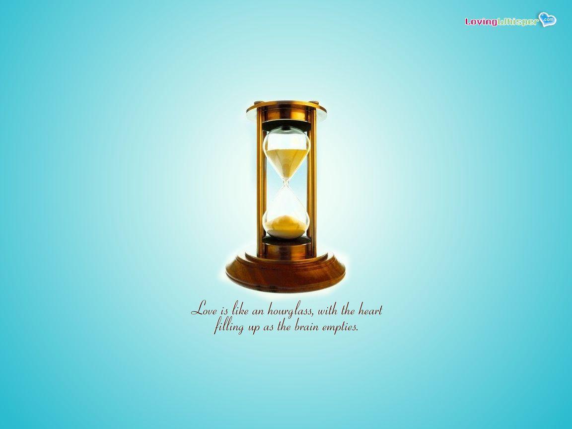 image For > Love Hourglass Wallpaper
