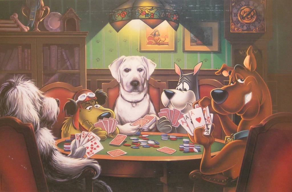 Dogs Playing Poker Wallpaper. Play casino poker online