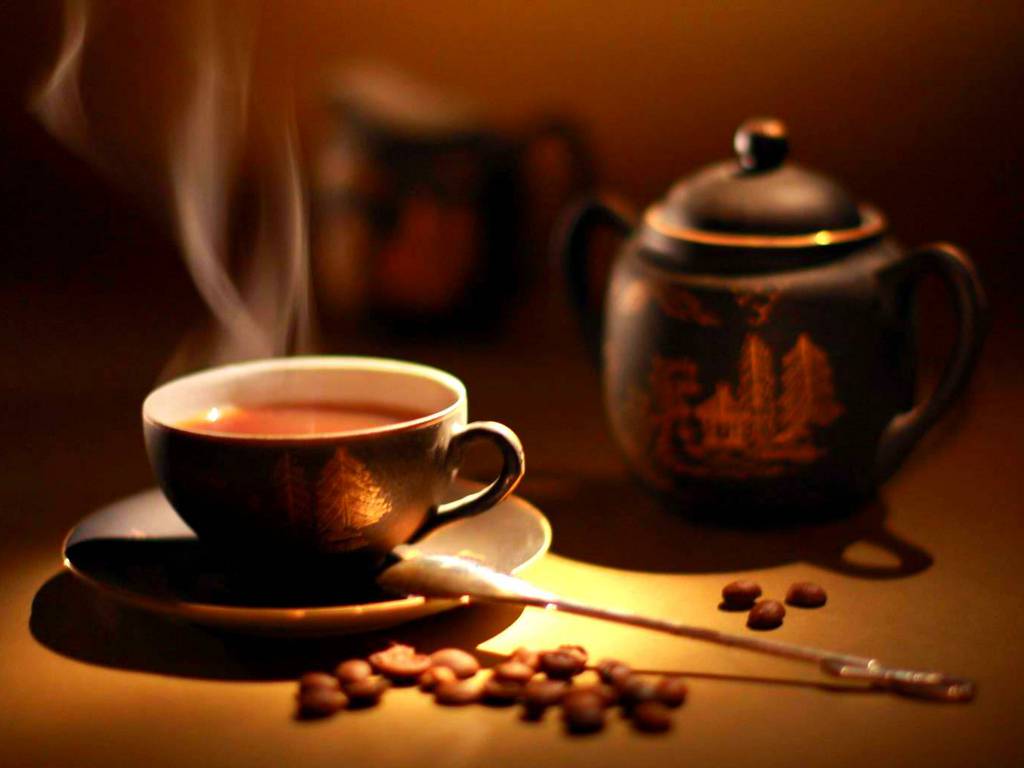 Wallpaper For > Hot Coffee Cup Wallpaper