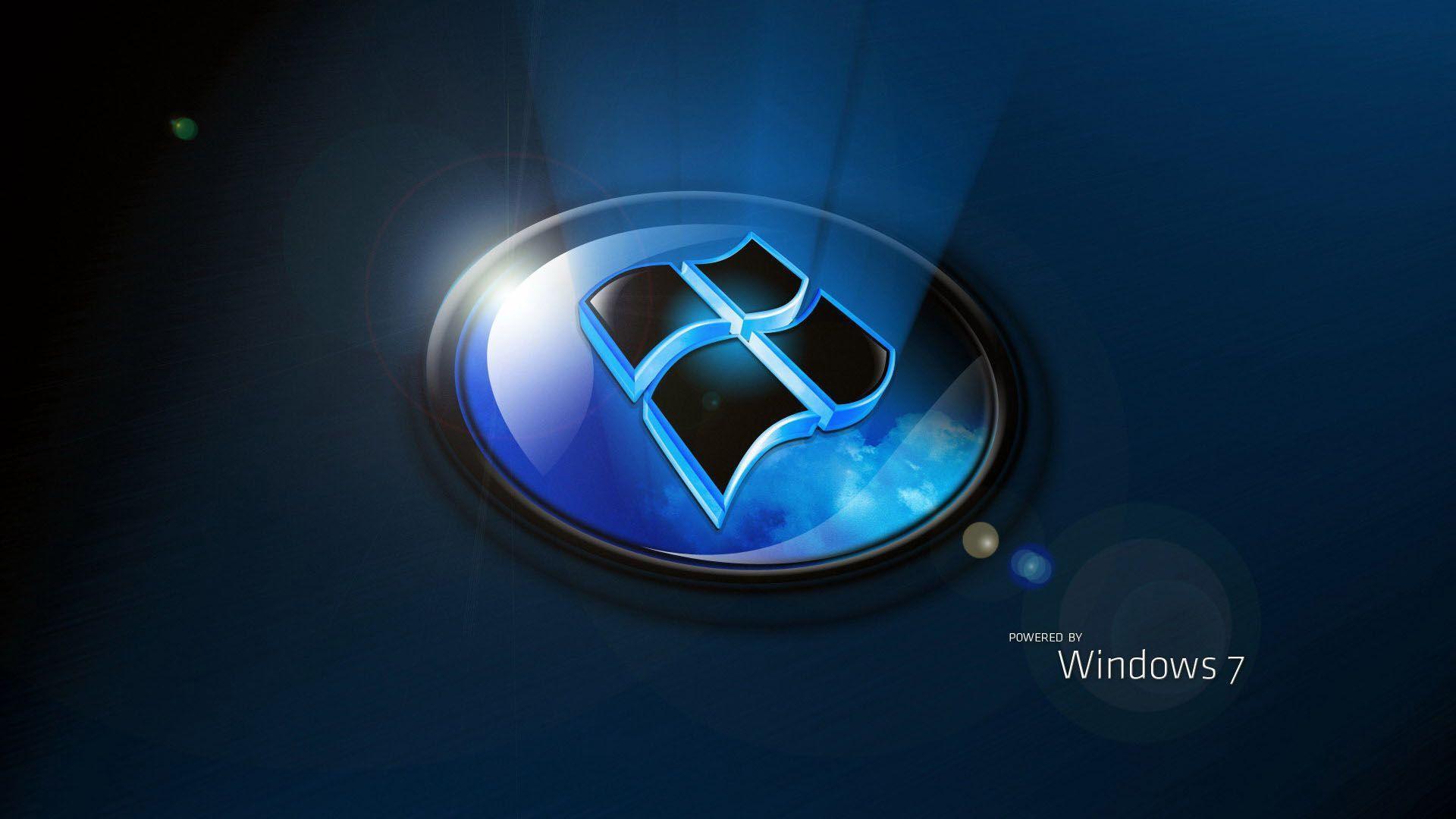 Windows 7 home premium 3D latest logo wallpaper free HD