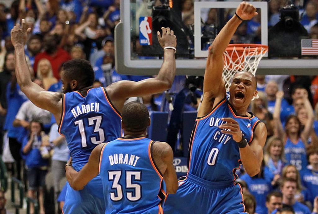 Kevin Durant James Harden Russell Westbrook 2012 Wallpaper